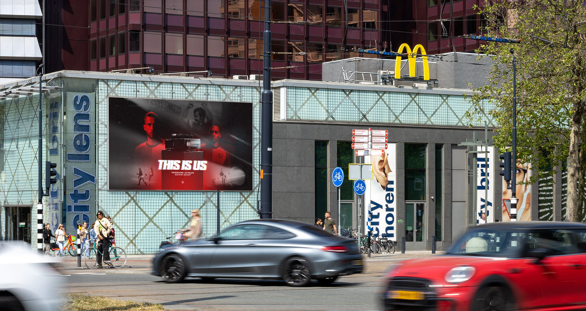 Digitaal scherm Coolsingel Centercom